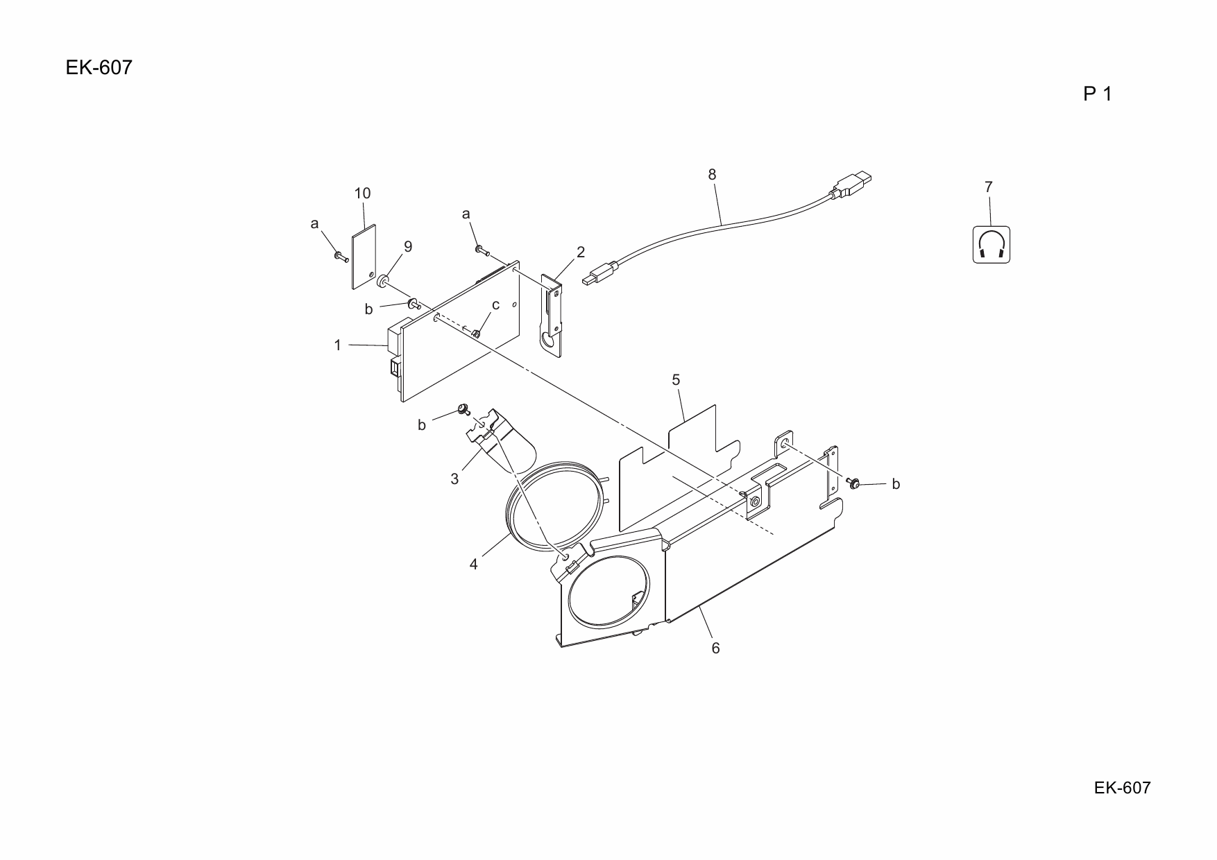 Konica-Minolta Options EK-607 A4MK Parts Manual-5